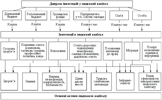 Аналіз ефективності інвестицій у людський капітал України