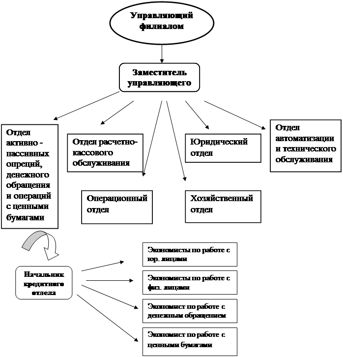 Анализ структуры организации
